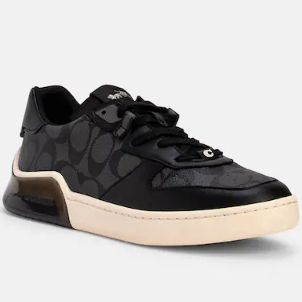 Men's Coach Citysole Court Sneaker Size 13 D, All over Logo, Print